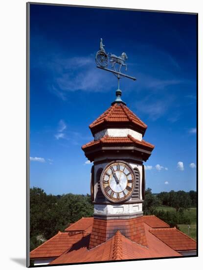 Clock Tower and Weathervane, Longview Farm, Show Horse Barn, Lees Summit, Mo 1914-null-Mounted Photo