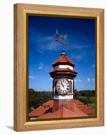 Clock Tower and Weathervane, Longview Farm, Show Horse Barn, Lees Summit, Mo 1914-null-Framed Stretched Canvas