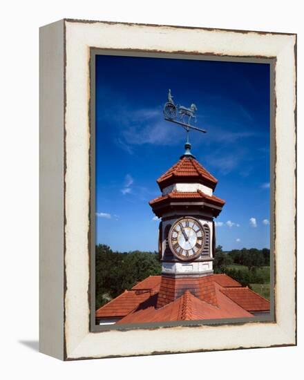 Clock Tower and Weathervane, Longview Farm, Show Horse Barn, Lees Summit, Mo 1914-null-Framed Stretched Canvas