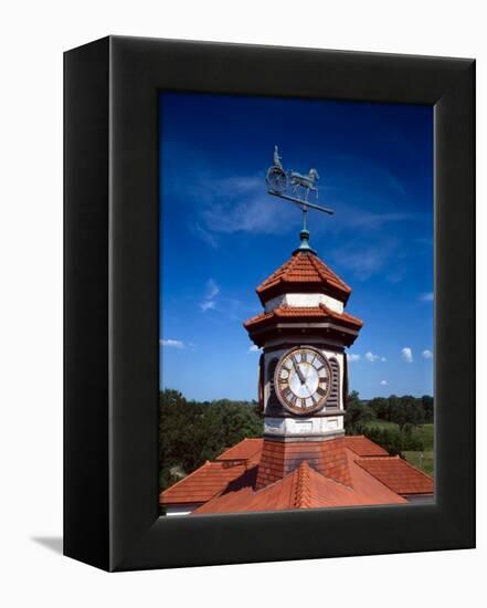 Clock Tower and Weathervane, Longview Farm, Show Horse Barn, Lees Summit, Mo 1914-null-Framed Stretched Canvas