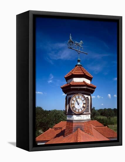 Clock Tower and Weathervane, Longview Farm, Show Horse Barn, Lees Summit, Mo 1914-null-Framed Stretched Canvas