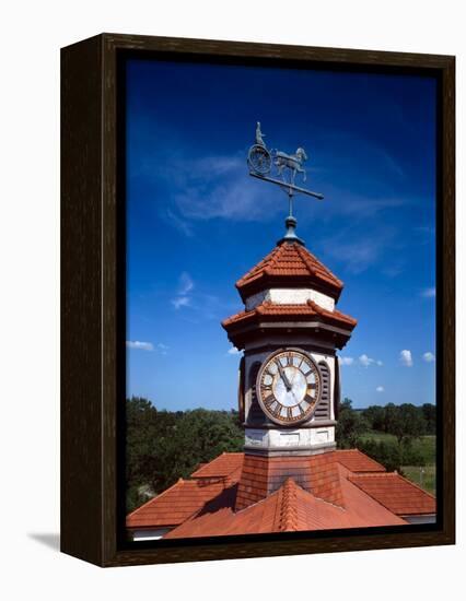 Clock Tower and Weathervane, Longview Farm, Show Horse Barn, Lees Summit, Mo 1914-null-Framed Stretched Canvas