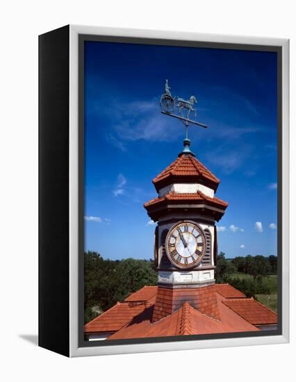 Clock Tower and Weathervane, Longview Farm, Show Horse Barn, Lees Summit, Mo 1914-null-Framed Stretched Canvas