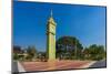 Clock tower at campus of State Pariyatti Sasana University, Mandalay, Myanmar (Burma)-Jan Miracky-Mounted Photographic Print