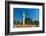 Clock tower at campus of State Pariyatti Sasana University, Mandalay, Myanmar (Burma)-Jan Miracky-Framed Photographic Print