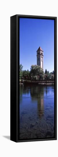 Clock Tower at Riverfront Park, Spokane, Washington State, USA-null-Framed Stretched Canvas