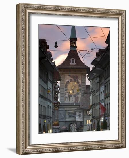 Clock Tower, Bern, Berner Oberland, Switzerland-Doug Pearson-Framed Photographic Print