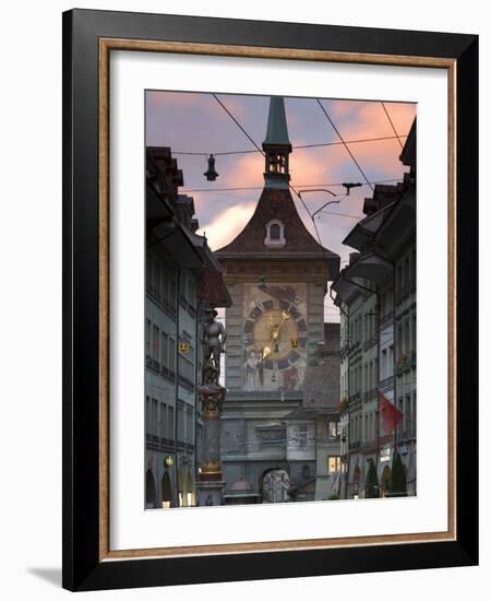 Clock Tower, Bern, Berner Oberland, Switzerland-Doug Pearson-Framed Photographic Print