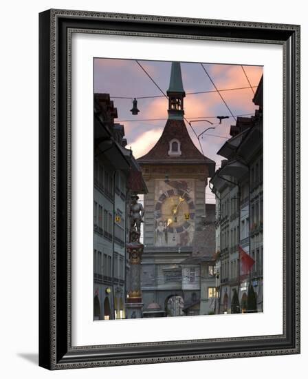 Clock Tower, Bern, Berner Oberland, Switzerland-Doug Pearson-Framed Photographic Print