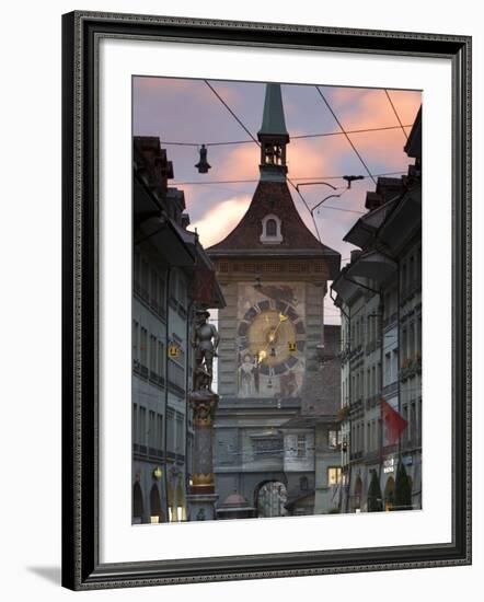 Clock Tower, Bern, Berner Oberland, Switzerland-Doug Pearson-Framed Photographic Print