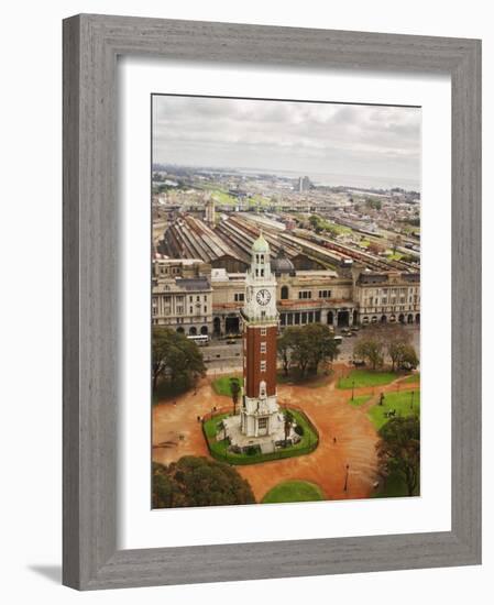 Clock Tower Called Torre De Los Ingleses on the Plaza San Martin Square, Buenos Aires, Argentina-Per Karlsson-Framed Photographic Print