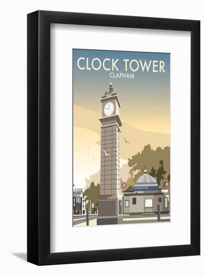 Clock Tower, Clapham - Dave Thompson Contemporary Travel Print-Dave Thompson-Framed Giclee Print