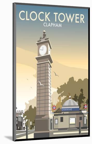 Clock Tower, Clapham - Dave Thompson Contemporary Travel Print-Dave Thompson-Mounted Giclee Print