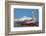 Clock tower in the harbour of Barcelona, Catalonia, Spain-null-Framed Art Print