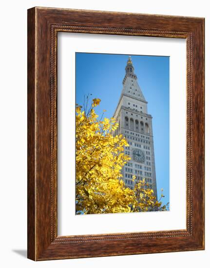 Clock tower, Madison Square park, New York City, NY, USA-Julien McRoberts-Framed Photographic Print