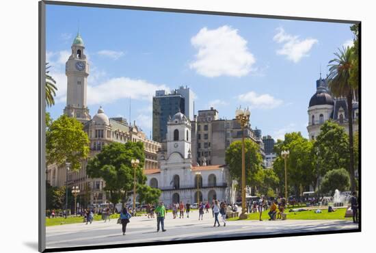 Clock tower of City Legislature Building, Buenos Aires, Argentina-Keren Su-Mounted Photographic Print