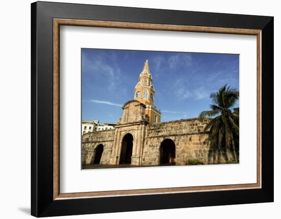 Clock Tower, Plaza de La Paz, Old City, Cartagena, Colombia-Jerry Ginsberg-Framed Photographic Print