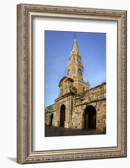 Clock Tower, Plaza de La Paz, Old City, Cartagena, Colombia-Jerry Ginsberg-Framed Photographic Print