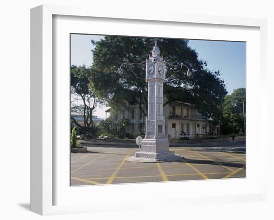 Clock Tower, Victoria, Island of Mahe, Seychelles, Indian Ocean, Africa-Bruno Barbier-Framed Photographic Print