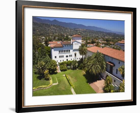 Clock Tower View, Santa Barbara County Courthouse, Santa Barbara, California-Richard Cummins-Framed Photographic Print