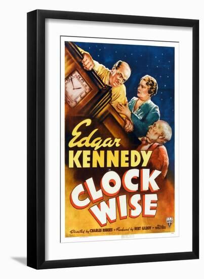 Clock Wise, from Left: Edgar Kennedy, Vivien Oakland, Billy Franey, 1939-null-Framed Art Print