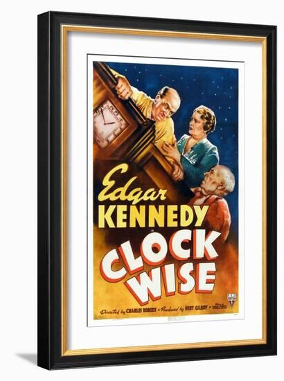 Clock Wise, from Left: Edgar Kennedy, Vivien Oakland, Billy Franey, 1939-null-Framed Art Print