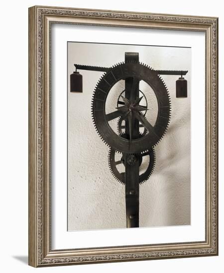 Clock with Weights Designed-Filippo Brunelleschi-Framed Giclee Print