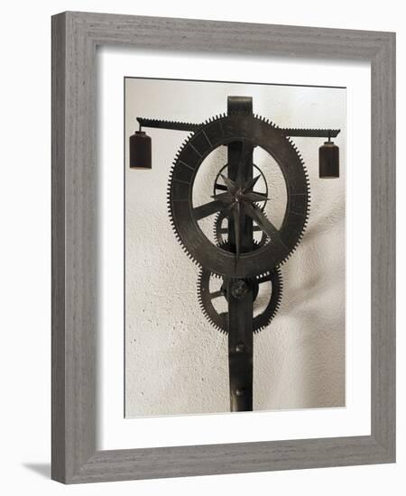 Clock with Weights Designed-Filippo Brunelleschi-Framed Giclee Print