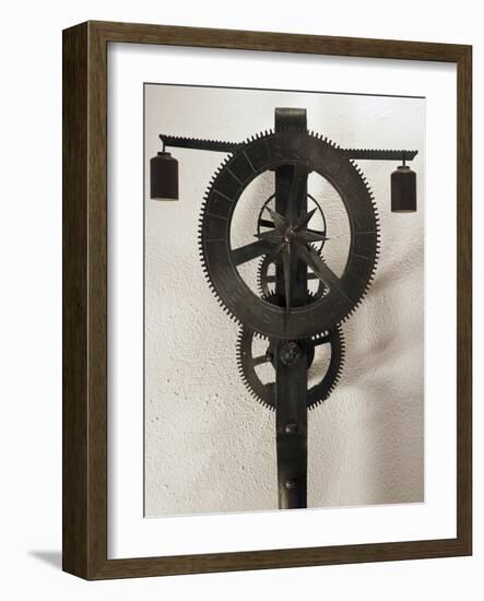 Clock with Weights Designed-Filippo Brunelleschi-Framed Giclee Print