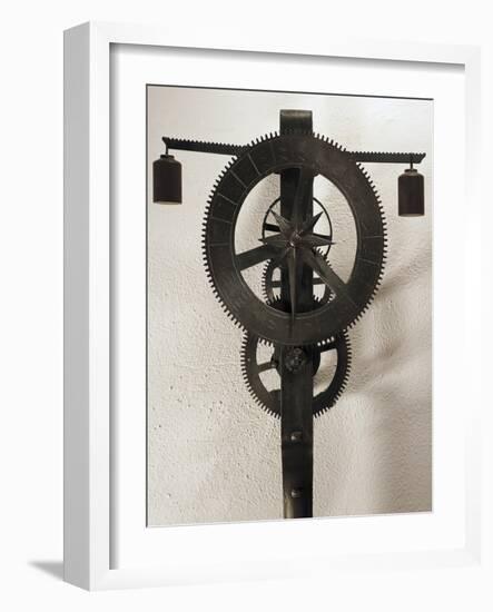 Clock with Weights Designed-Filippo Brunelleschi-Framed Giclee Print