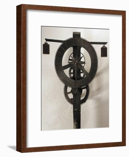 Clock with Weights Designed-Filippo Brunelleschi-Framed Giclee Print