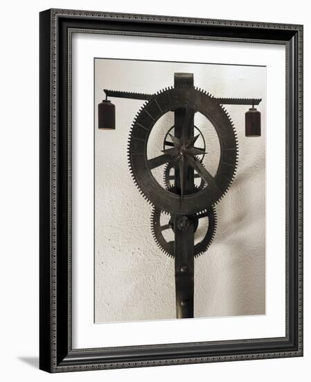 Clock with Weights Designed-Filippo Brunelleschi-Framed Giclee Print