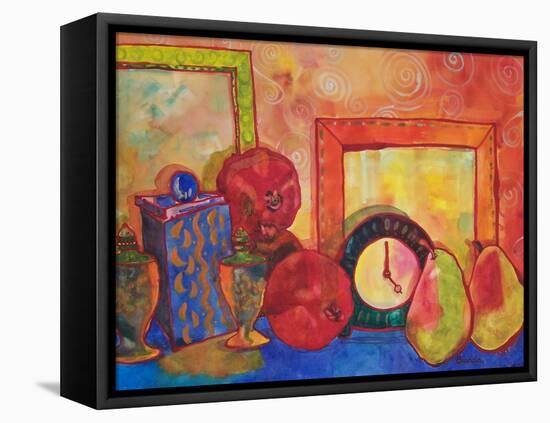 Clock Work 1-Blenda Tyvoll-Framed Stretched Canvas