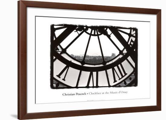 Clockface at the Musee d'Orsay-Christian Peacock-Framed Art Print