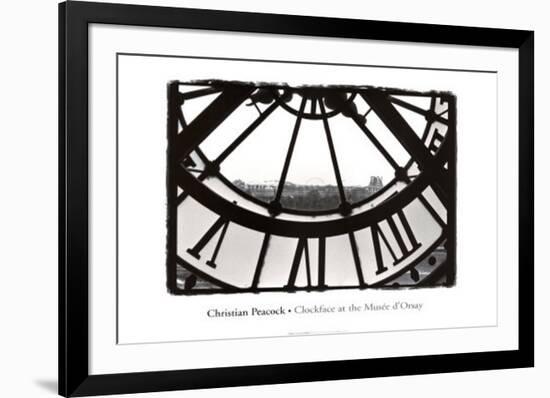 Clockface at the Musee d'Orsay-Christian Peacock-Framed Art Print