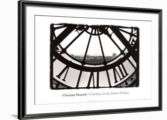 Clockface at the Musee d'Orsay-Christian Peacock-Framed Art Print