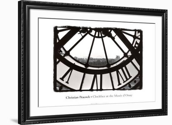 Clockface at the Musee d'Orsay-Christian Peacock-Framed Art Print