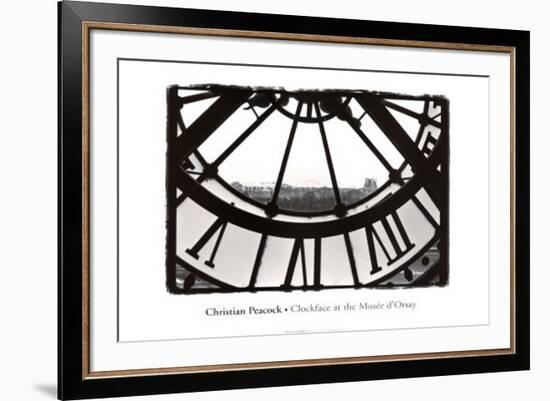 Clockface at the Musee d'Orsay-Christian Peacock-Framed Art Print