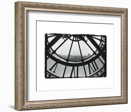 Clockface at the Musee d'Orsay-Christian Peacock-Framed Art Print