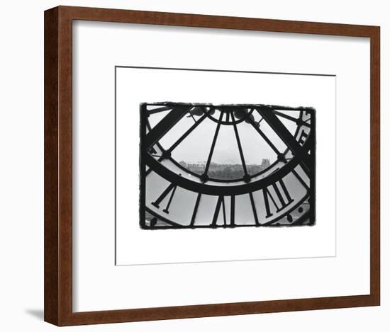 Clockface at the Musee d'Orsay-Christian Peacock-Framed Art Print