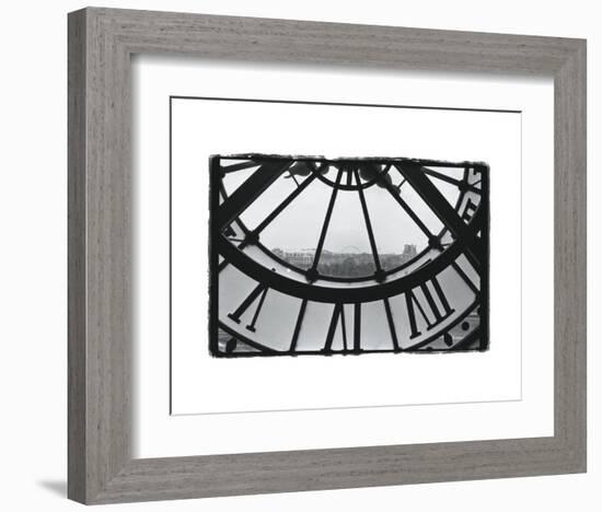 Clockface at the Musee d'Orsay-Christian Peacock-Framed Art Print