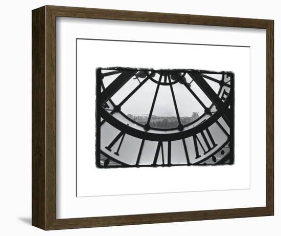 Clockface at the Musee d'Orsay-Christian Peacock-Framed Art Print