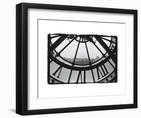 Clockface at the Musee d'Orsay-Christian Peacock-Framed Art Print