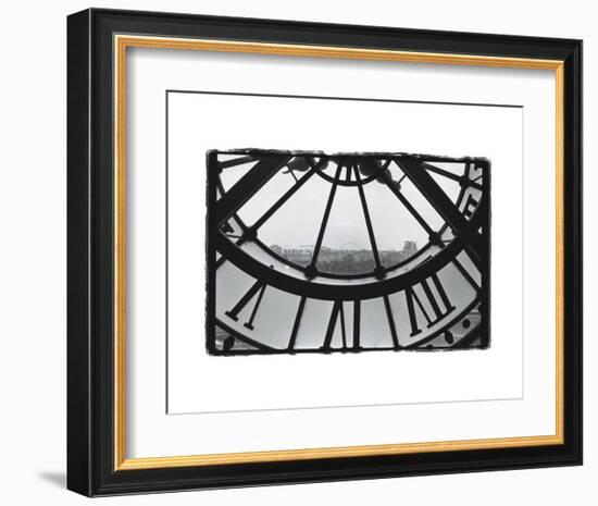 Clockface at the Musee d'Orsay-Christian Peacock-Framed Art Print