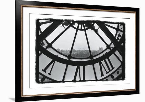 Clockface at the Musee d'Orsay-Christian Peacock-Framed Art Print