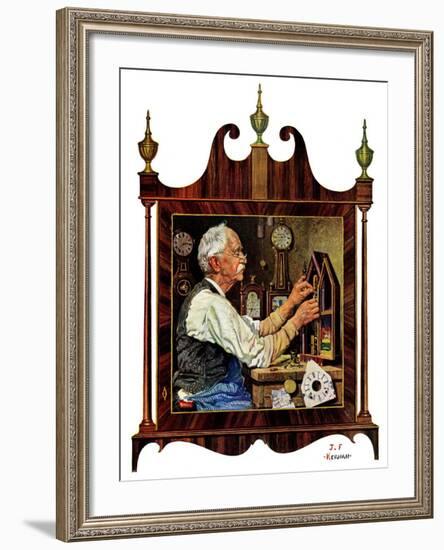 "Clockmaker,"July 18, 1931-J.F. Kernan-Framed Giclee Print