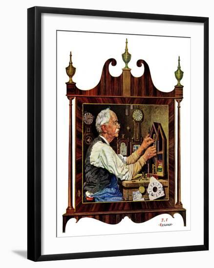 "Clockmaker,"July 18, 1931-J.F. Kernan-Framed Giclee Print