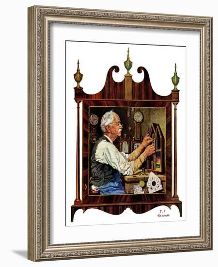 "Clockmaker,"July 18, 1931-J.F. Kernan-Framed Giclee Print