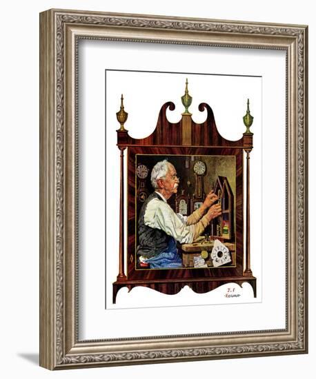 "Clockmaker,"July 18, 1931-J.F. Kernan-Framed Giclee Print