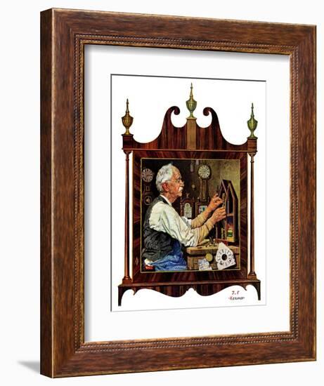 "Clockmaker,"July 18, 1931-J.F. Kernan-Framed Giclee Print